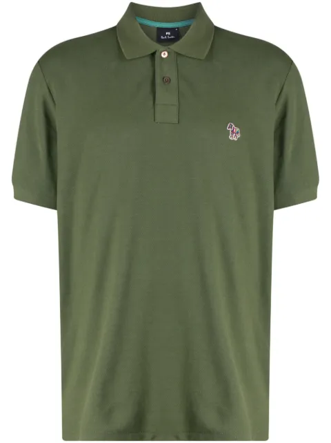 PS Paul Smith Zebra-patch polo shirt