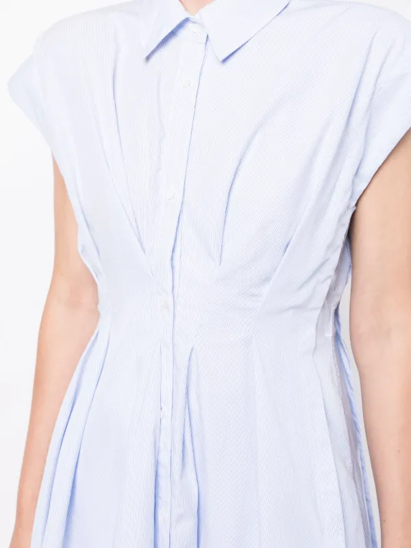 JNBY Ruffled fitted-waist Cotton Dress | Blue | FARFETCH JNBY Ruffled fitted-waist Cotton Dress | Blue | FARFETCH