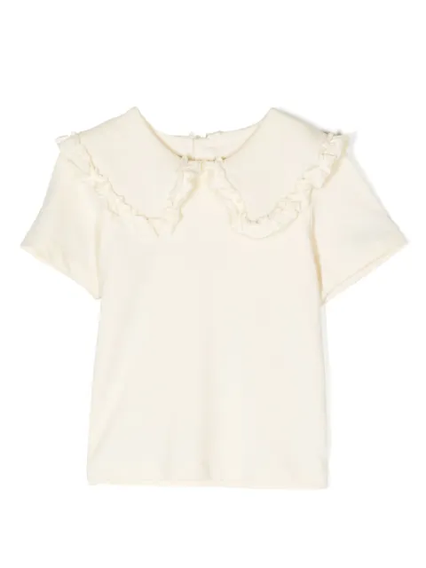 jnby by JNBY ruffled-collar short-sleeve T-shirt