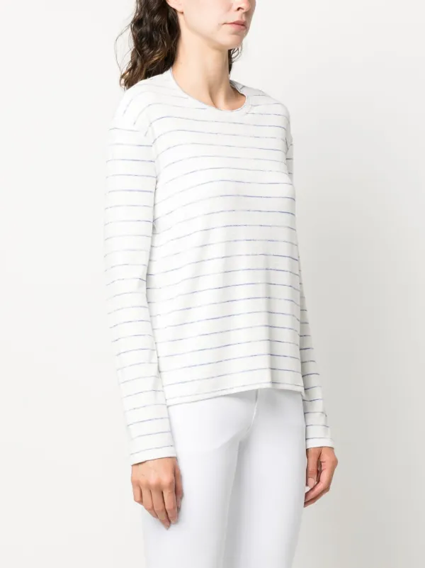 Striped long deals sleeve