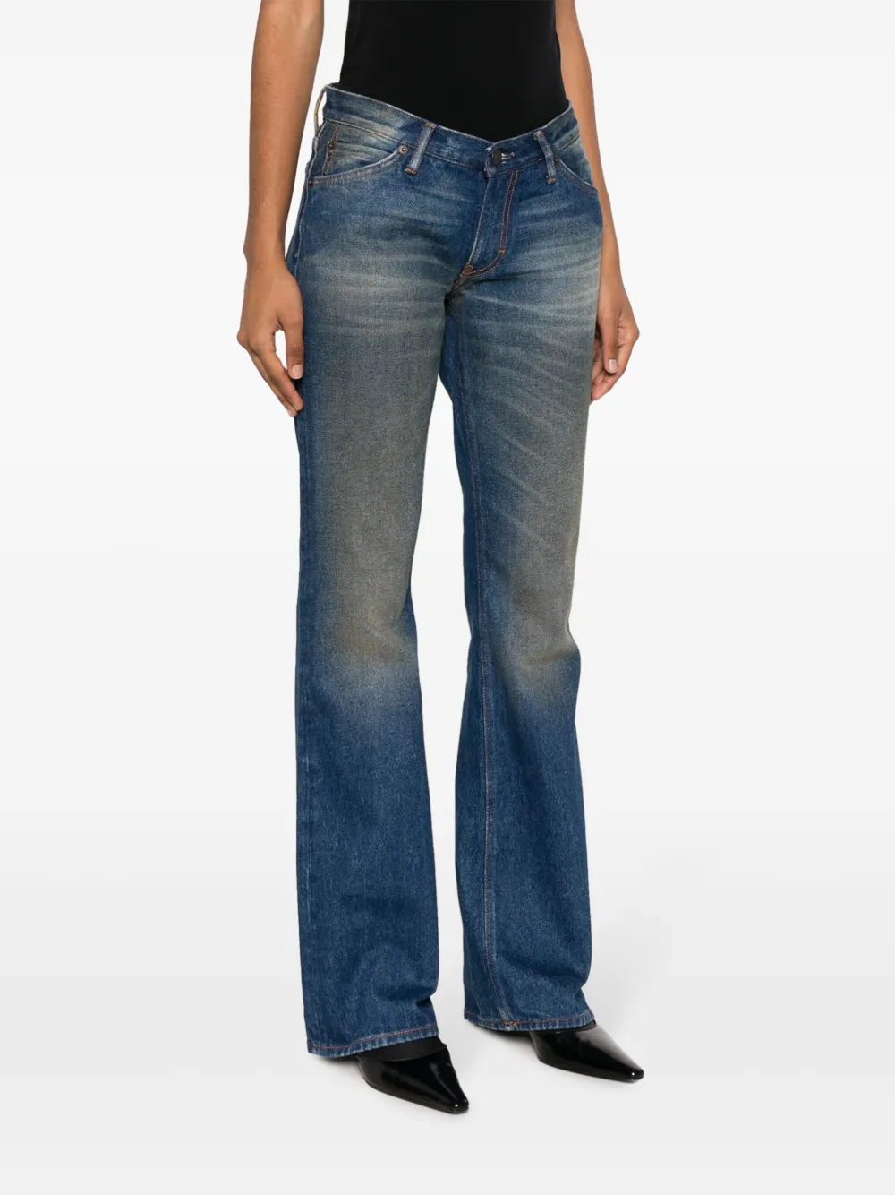 Acne Studios 2005 Atlantis Flared Jeans In Blue
