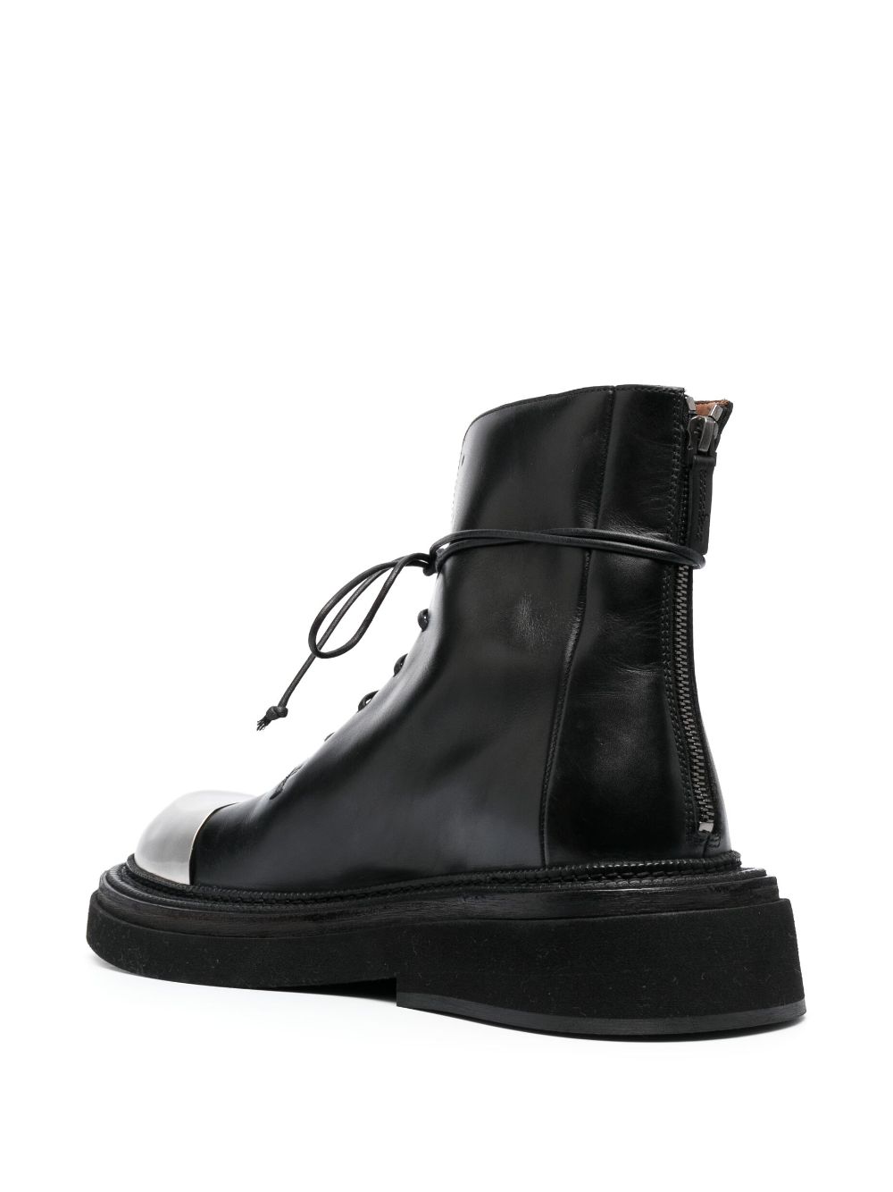 Shop Marsèll Pollicione Calf-leather Ankle-boots In Black