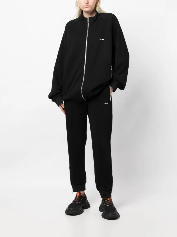 [Team Wang Design] チームワンデザイン ジャケット Jacket TEAM WANG Design logo-embroidered Track Jacket | Black