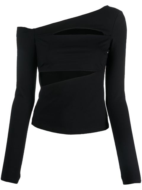 Patrizia Pepe - cold-shoulder-design cut-out sweater