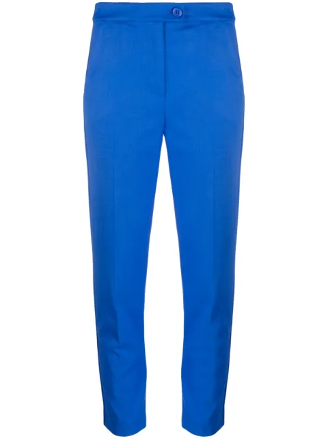 Patrizia Pepe Flannel Cigarette cropped trousers