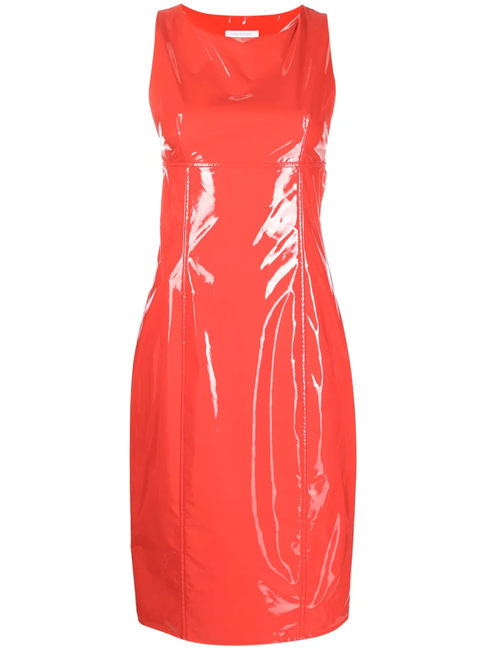 Patrizia Pepe Sleeveless Mini Dress In Red