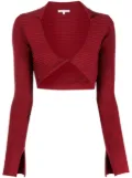 Patrizia Pepe scoop-neck long-sleeve top - Red