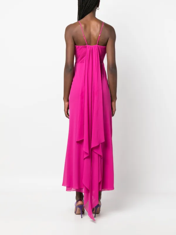 ruched georgette dress Isabel Marant Women's Herva Floral Dvor Georgette Ruched Dress - Black