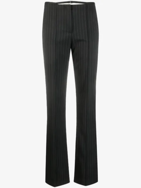 Patrizia Pepe Flannel pinstripe-print tailored trousers
