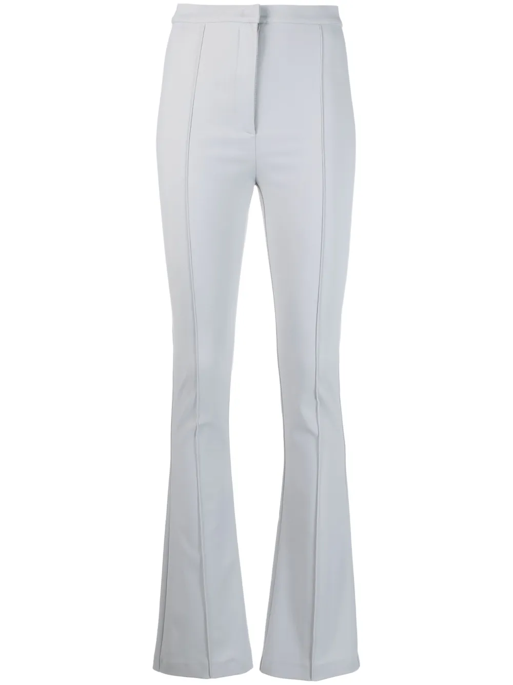 Patrizia Pepe Skinny Cut Bootleg Trousers In Grey