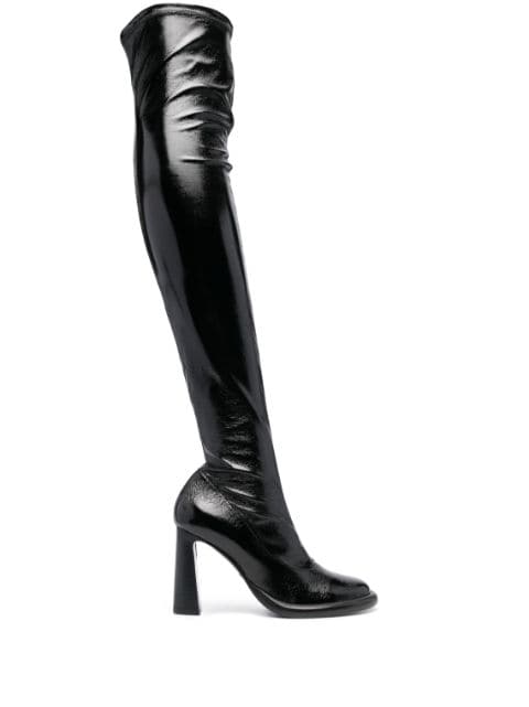 Patrizia Pepe 95mm thigh-high leather boots