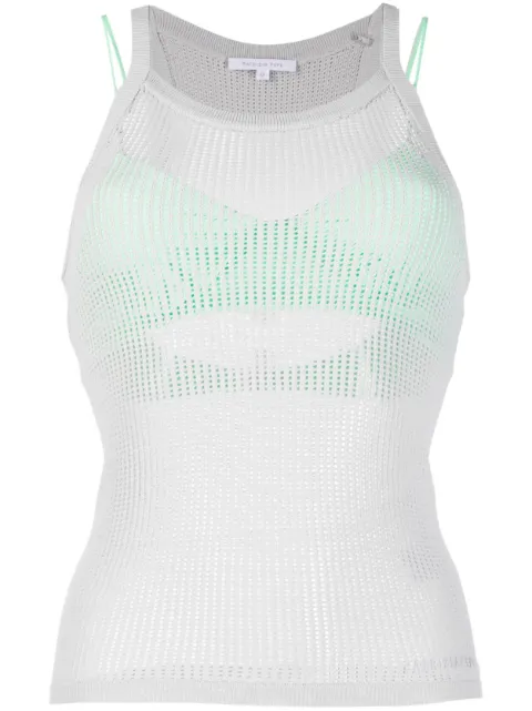 Patrizia Pepe sleeveless mesh tank top