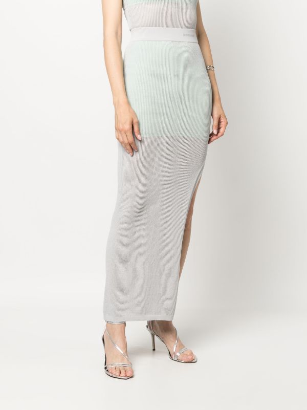 Knit maxi skirt outlet gray