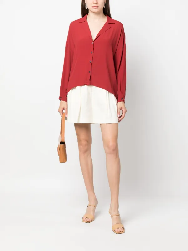 Patrizia Pepe Camisa Con Cuello En V Rojo FARFETCH ES