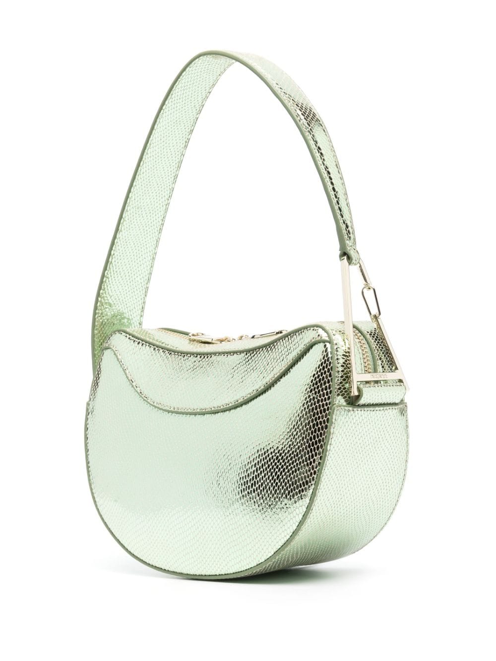 Patrizia Pepe small leather hobo bag - Groen