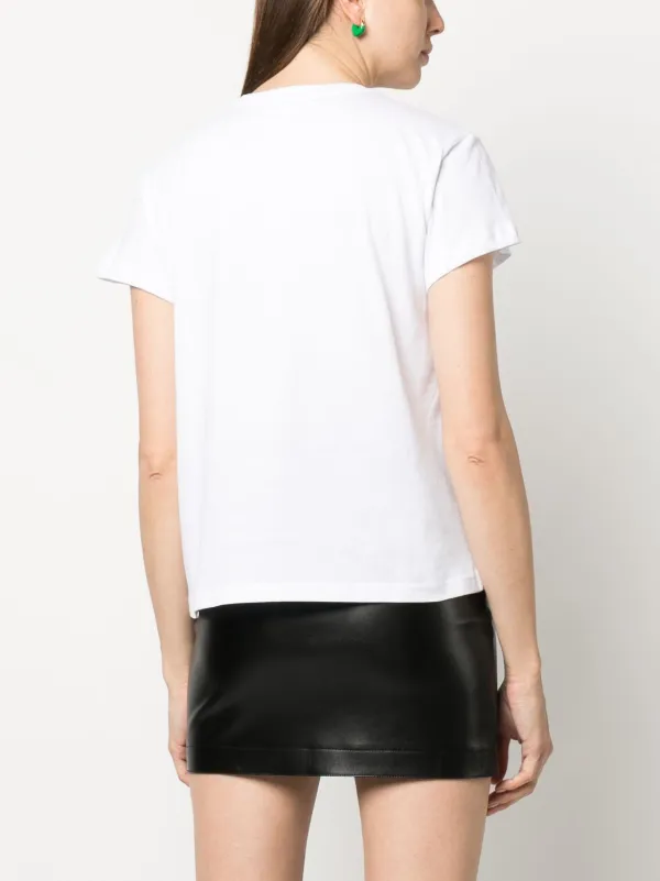 PATRIZIA PEPE 半袖シャツ 40 ホワイト Patrizia Pepe ロゴ Tシャツ | ホワイト | FARFETCH JP