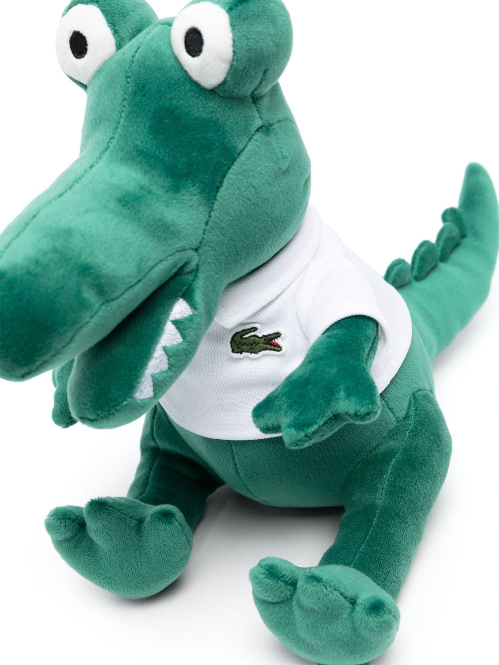 Lacoste Kids logo-patch crocodile pelush - Groen