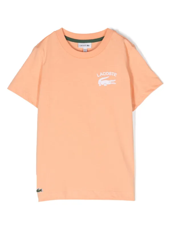 T shirt orange lacoste sales