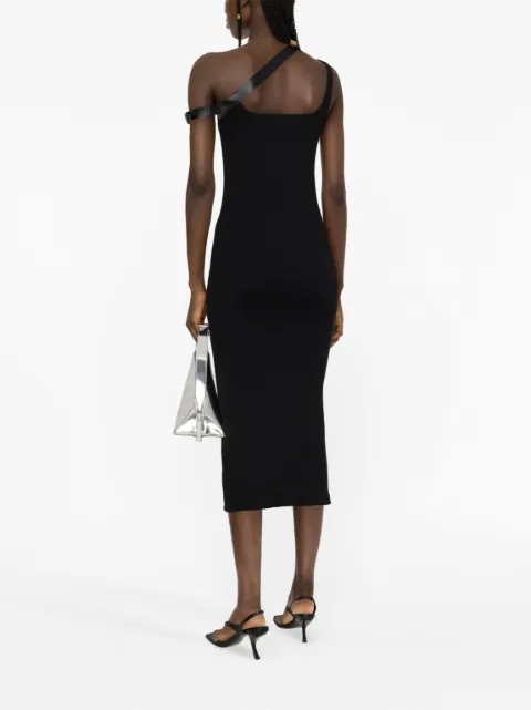 Courrèges strap-detail midi dress 223JRO200JS0005 - 2
