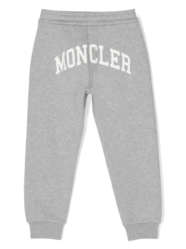 logo patch cotton track pants