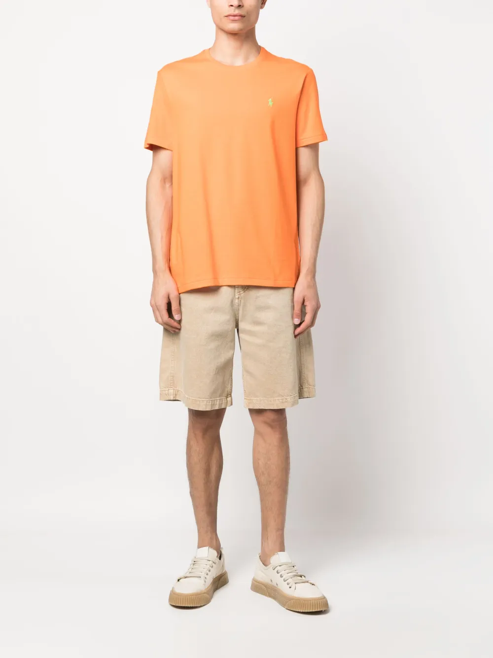 Polo Ralph Lauren T-shirt met geborduurd logo - Oranje