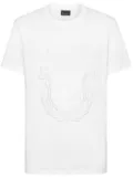 Billionaire logo-embroidered cotton T-shirt - White