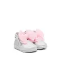 Monnalisa bow-detail glitter boots - Silver