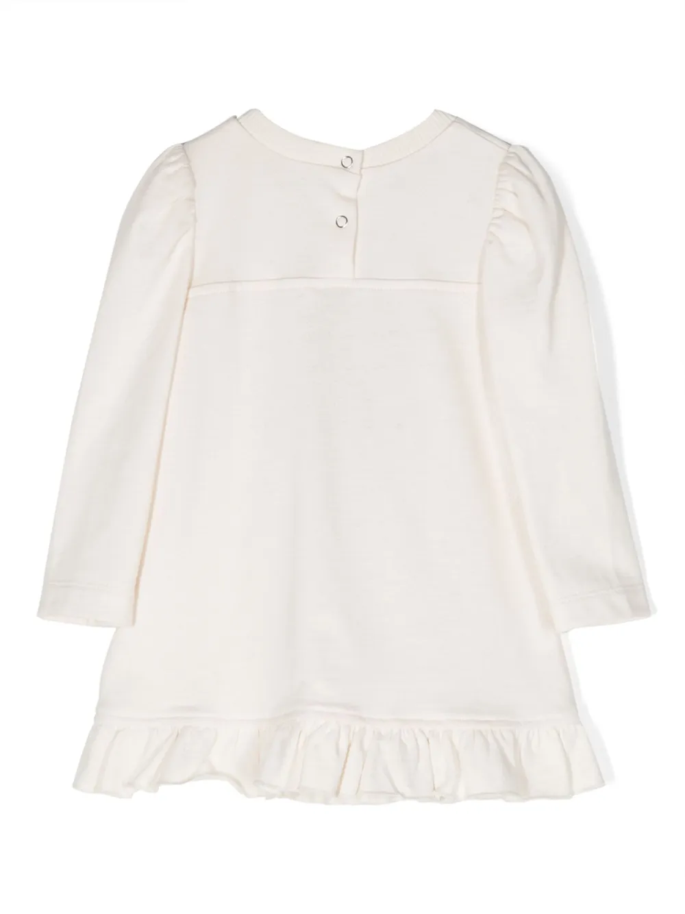 Monnalisa Jurk met beerpatroon - Beige