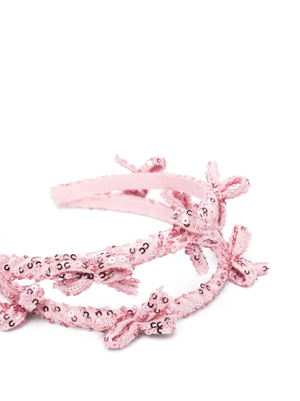 Shop Monnalisa Sequin-embellished Hair Band In Pink