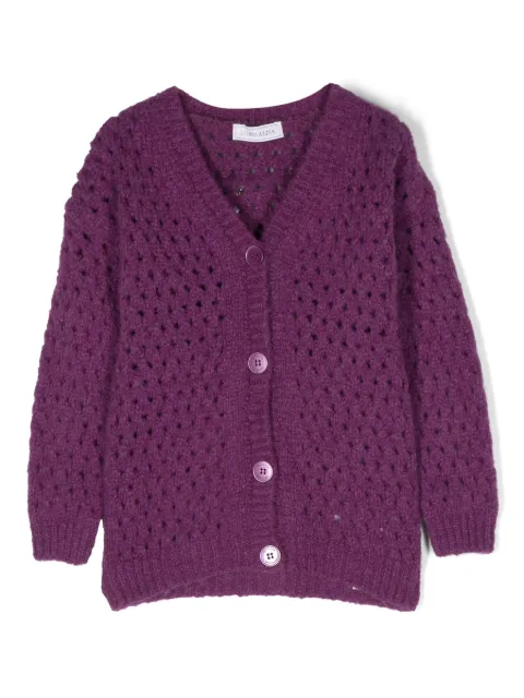 Monnalisa open-knit cardigan