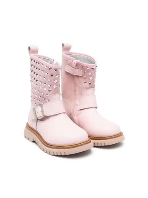 Monnalisa botines con motivo de corazones