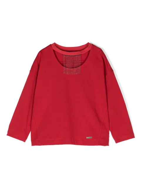Monnalisa playera con detalles de mostacillas 