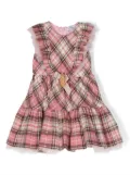 Monnalisa graphic-print cotton dress - Pink