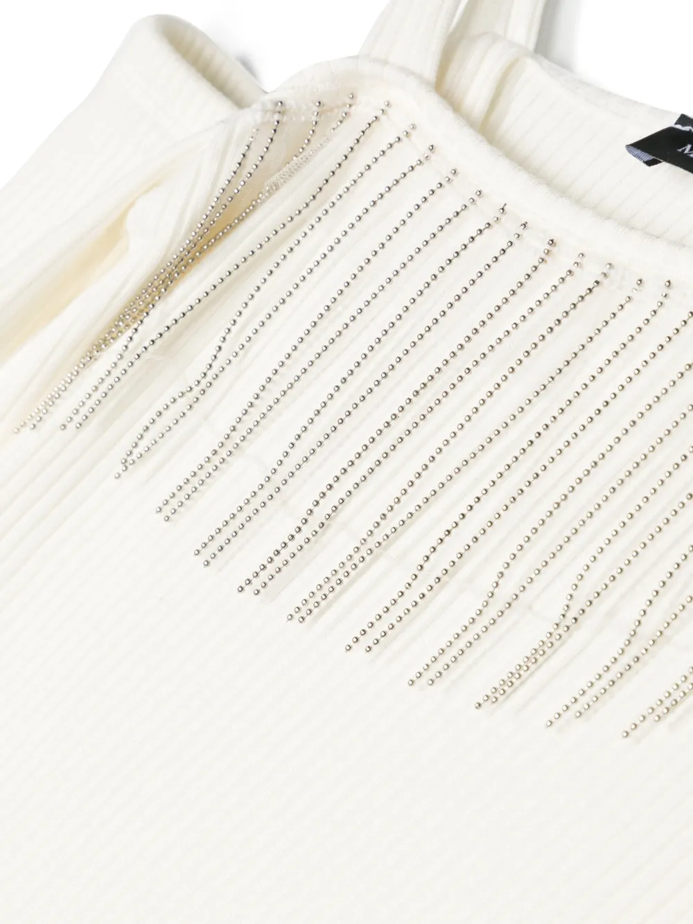 Monnalisa T-shirt met franje Beige