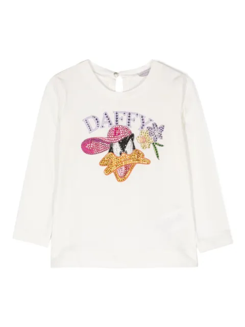 Monnalisa graphic-print cotton T-shirt
