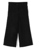 Monnalisa wide-leg corduroy trousers - Black