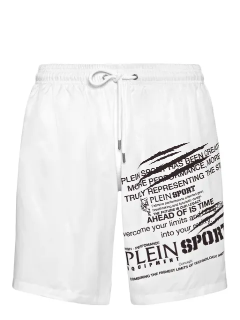 Plein Sport logo-print swim shorts