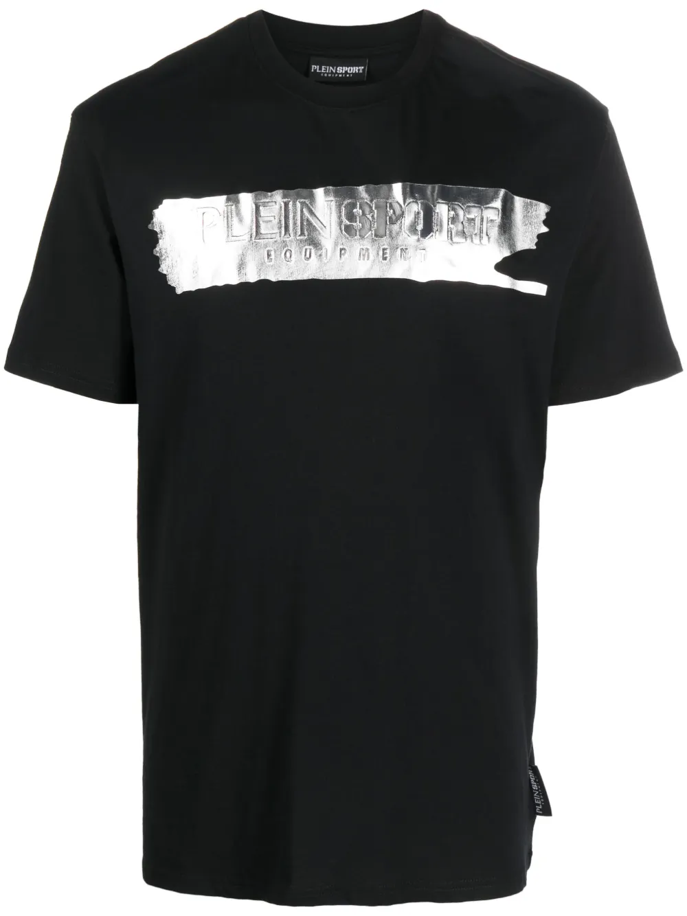 Plein Sport SS Silver Brush Tシャツ - ブラック Plein Sport SS Silver Brush Tシャツ - ブラック