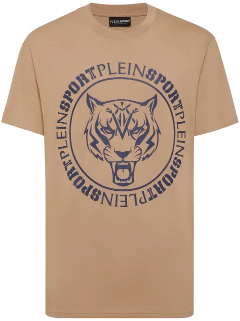 Plein Sport tiger-print cotton T-shirt