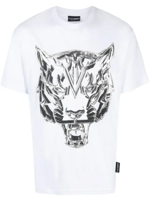 Plein Sport SS Chrome Tiger cotton T-shirt