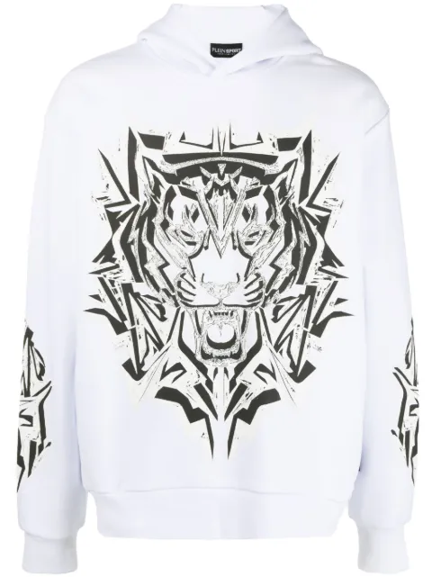 Plein Sport Thunder Tiger graphic-print hoodie