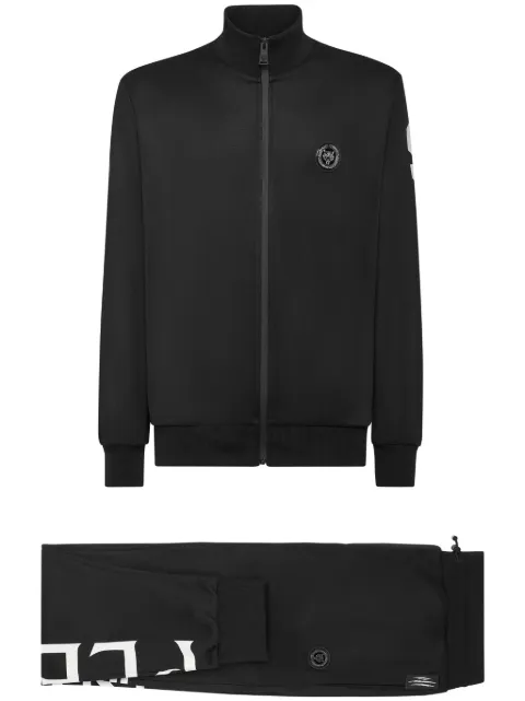 Plein Sport logo-print cotton tracksuit 