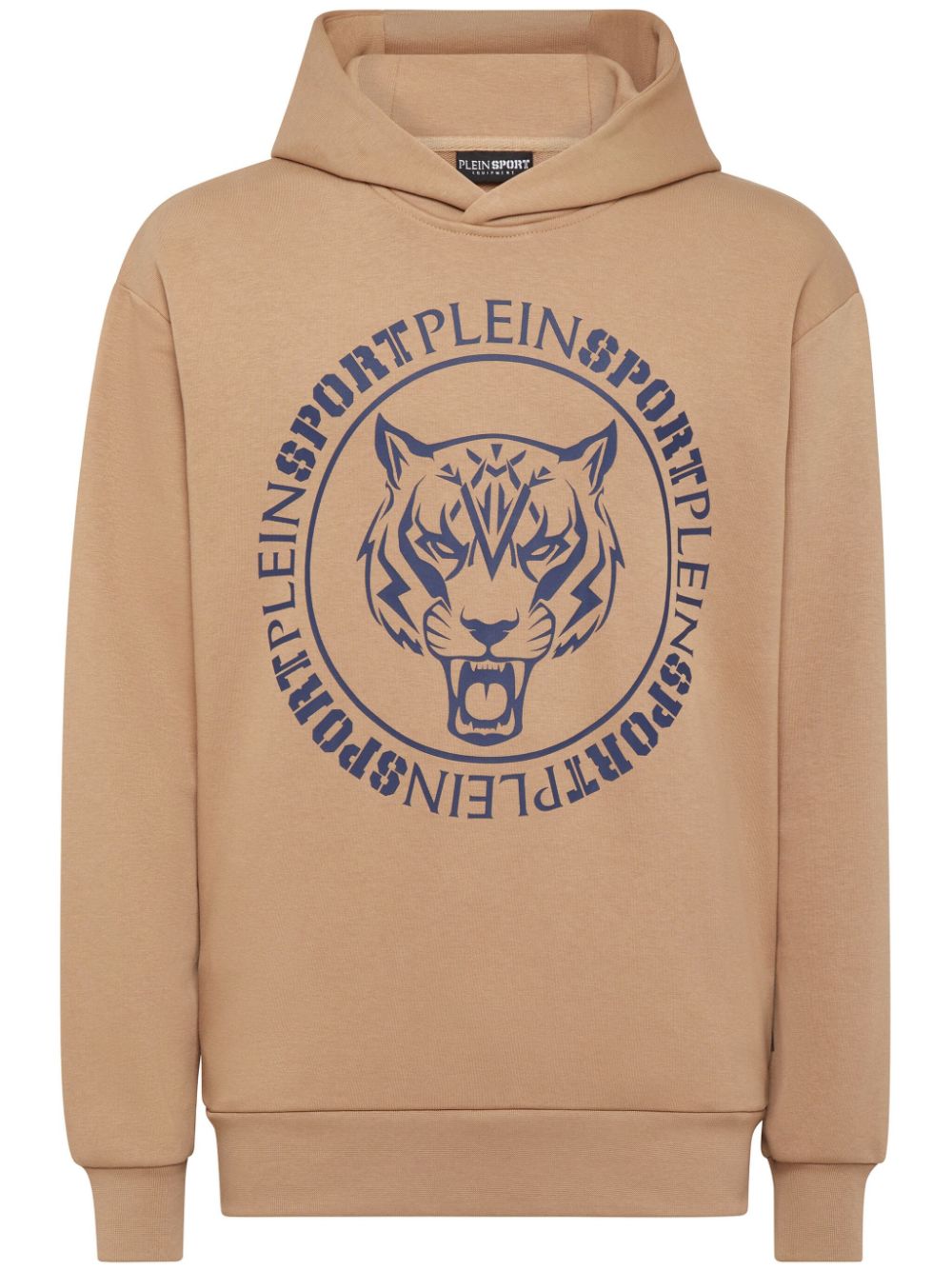 Tiger logo-print hoodie