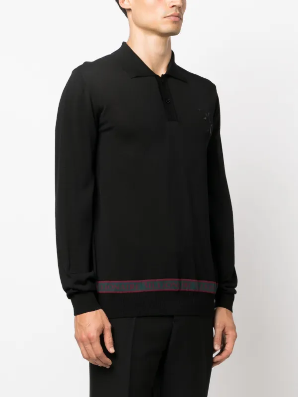 Mens long hotsell sleeve burberry polo