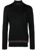 Billionaire logo-embroidered polo shirt - Black