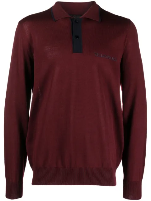 Billionaire playera tipo polo con logo bordado