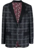 Billionaire tartan-check single-breasted blazer - Blue