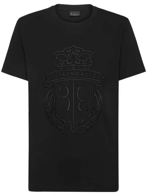 Billionaire T-Shirt mit Logo-Stickerei