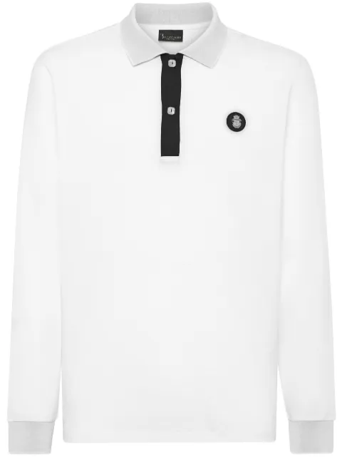 Billionaire crest-embroidered cotton polo shirt
