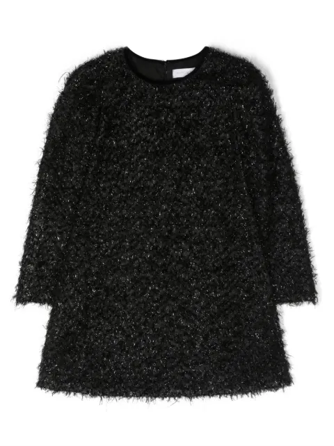 Monnalisa faux-fur A-line dress